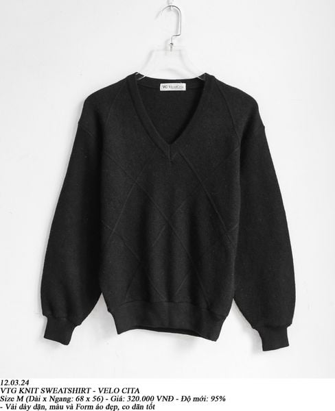  12.03.24 - VTG KNIT SWEATSHIRT - VELO CITA 