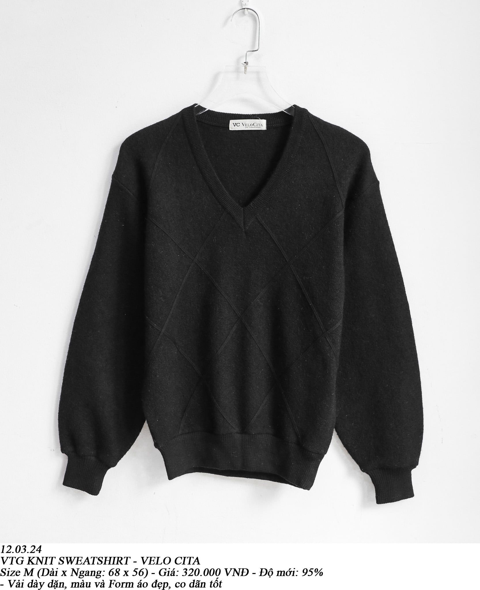  12.03.24 - VTG KNIT SWEATSHIRT - VELO CITA 