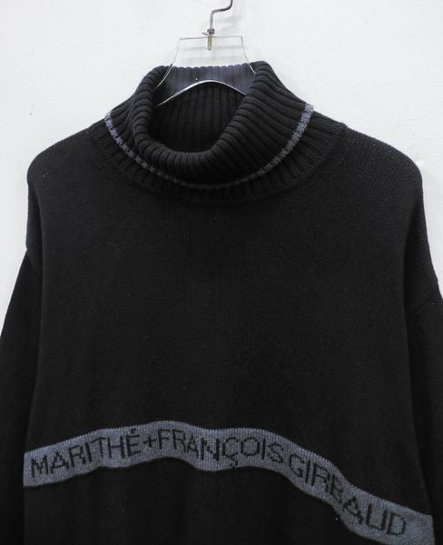  12.26.24 - VTG OVERSIZED TURTLENECK KNIT SWEATSHIRT - MARITHE+ FRANCOIS GIRBAUD 