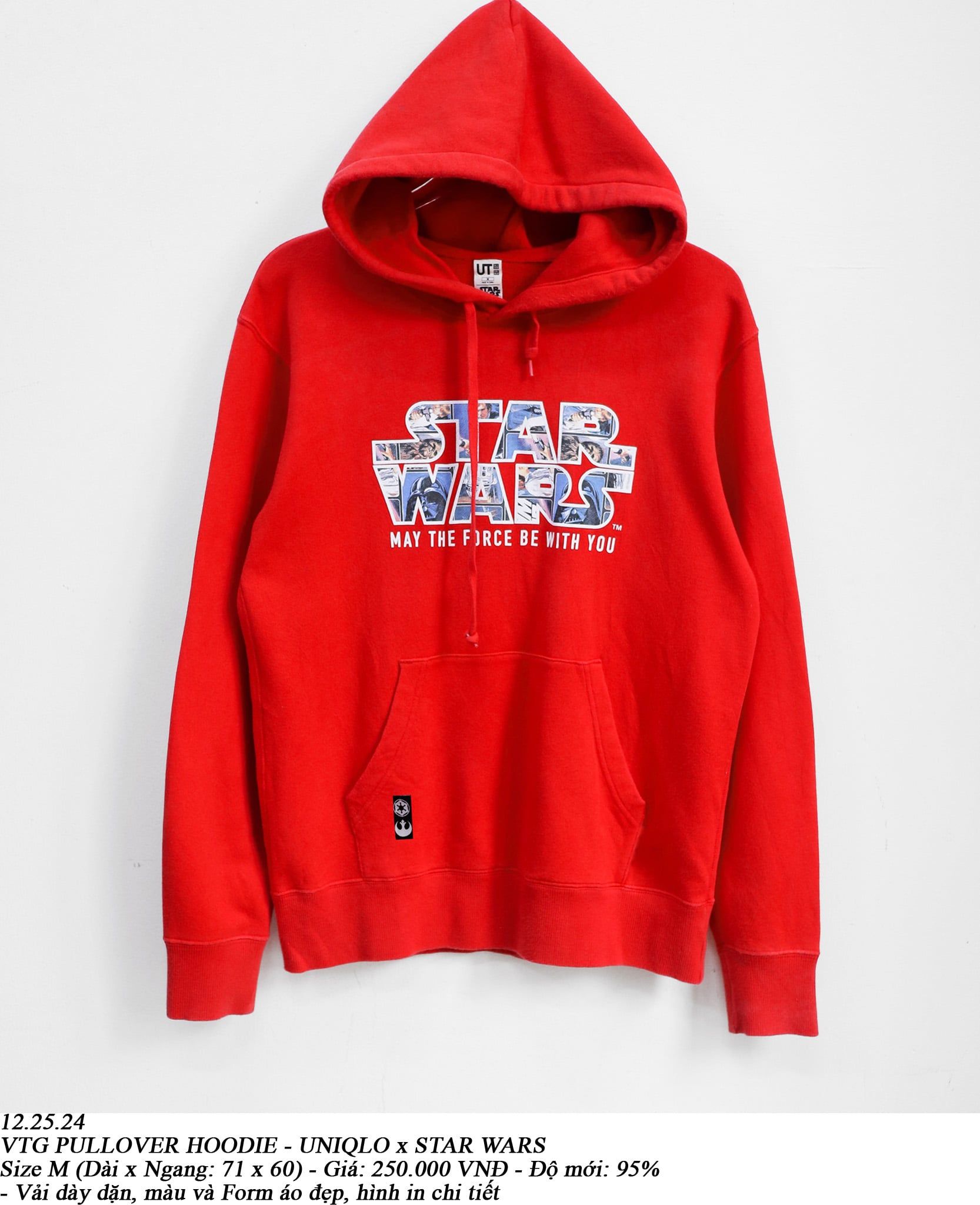  12.25.24 - VTG PULLOVER HOODIE - UNIQLO X STAR WARS 