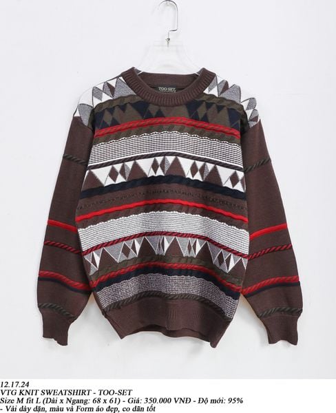  12.17.24 - VTG KNIT SWEATSHIRT - TOO-SET 