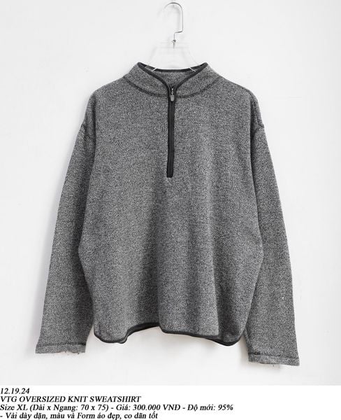  12.19.24 - VTG OVERSIZED KNIT SWEATSHIRT 