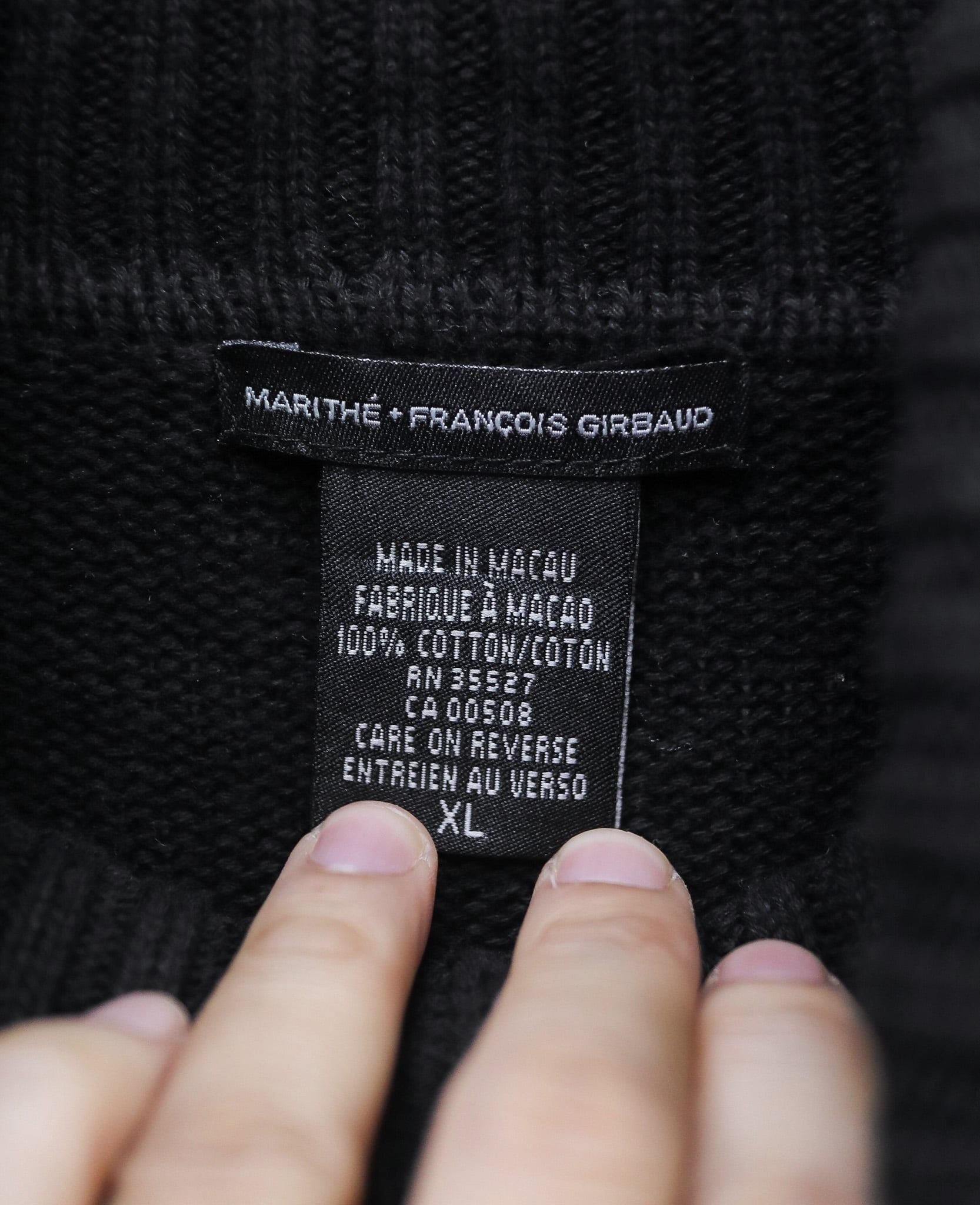  12.26.24 - VTG OVERSIZED TURTLENECK KNIT SWEATSHIRT - MARITHE+ FRANCOIS GIRBAUD 