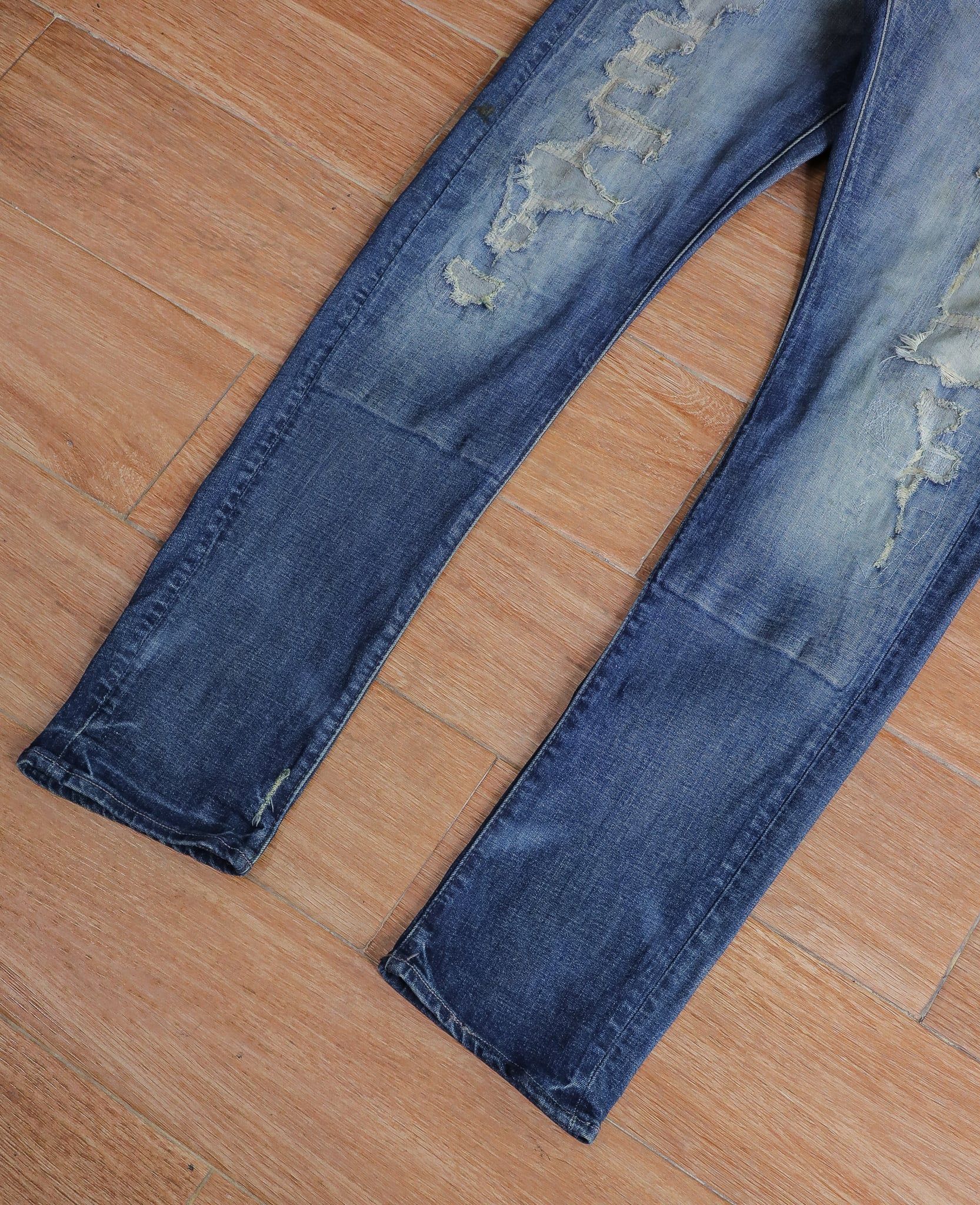  11.11.24 - VTG TAPERED LOW WAIST DENIM PANTS - H&M DIVIDED 