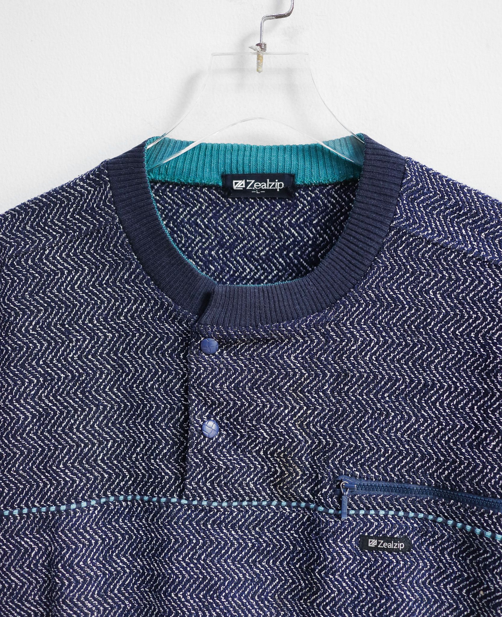  12.03.24 - VTG KNIT SWEATSHIRT - ZEAL ZIP 