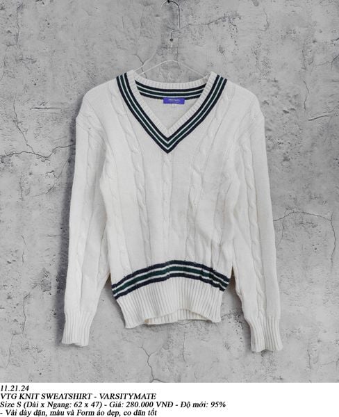  11.21.24 - VTG KNIT SWEATSHIRT - VARSITYMATE 