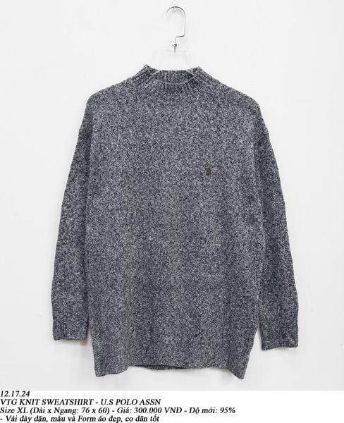  12.17.24 - VTG KNIT SWEATSHIRT - U.S POLO ASSN 