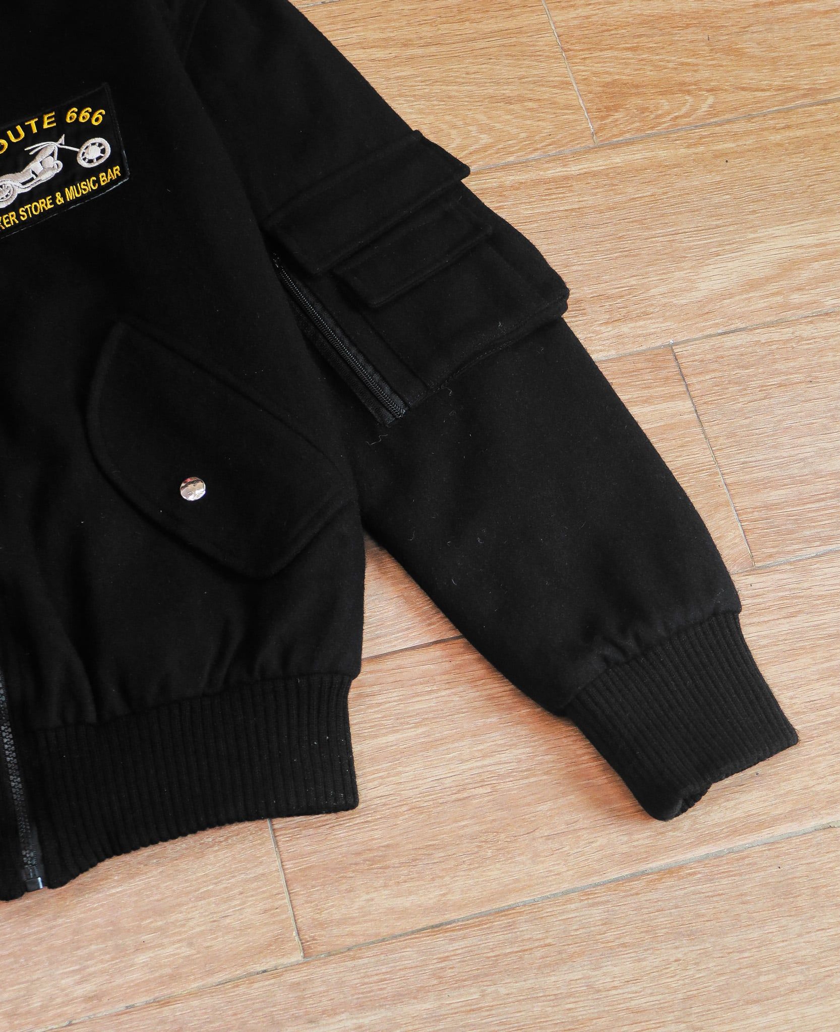  [PASS ĐỒ] - WOOL BOMBER JACKET - ROUTE 66 BIKER WEAR 