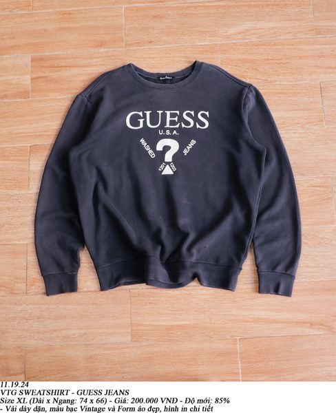  11.19.24 - VTG OVERSIZED SWEATSHIRT - GUESS JEANS 