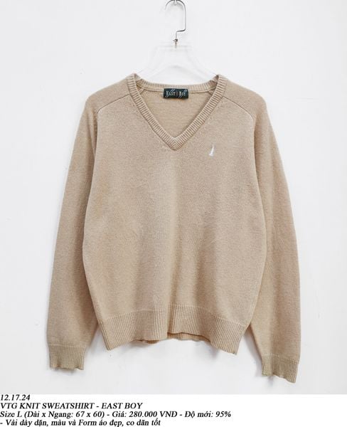  12.17.24 - VTG KNIT SWEATSHIRT - EAST BOY 
