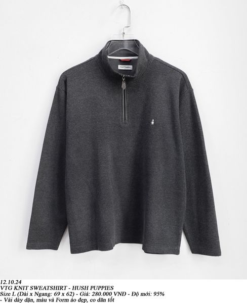  12.10.24 - VTG KNIT SWEATSHIRT - HUSH PUPPIES 