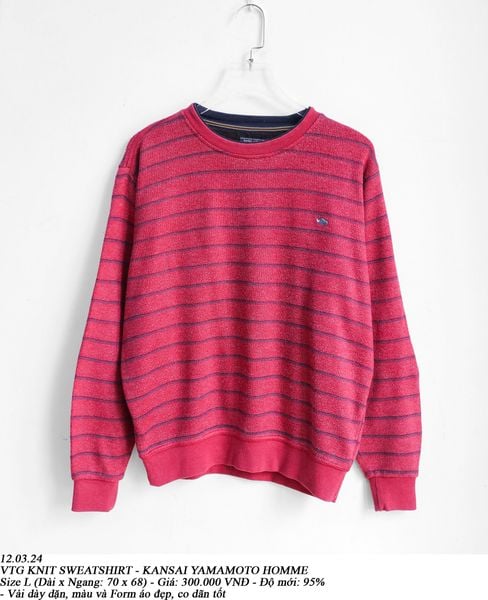  12.03.24 - VTG KNIT SWEATSHIRT - KANSAI YAMAMOTO HOMME 