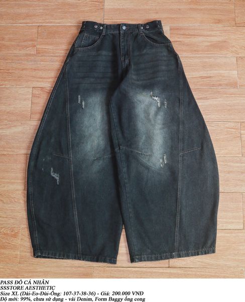  [PASS ĐỒ] - BAGGY DENIM PANTS - SSSTORE AESTHETIC 