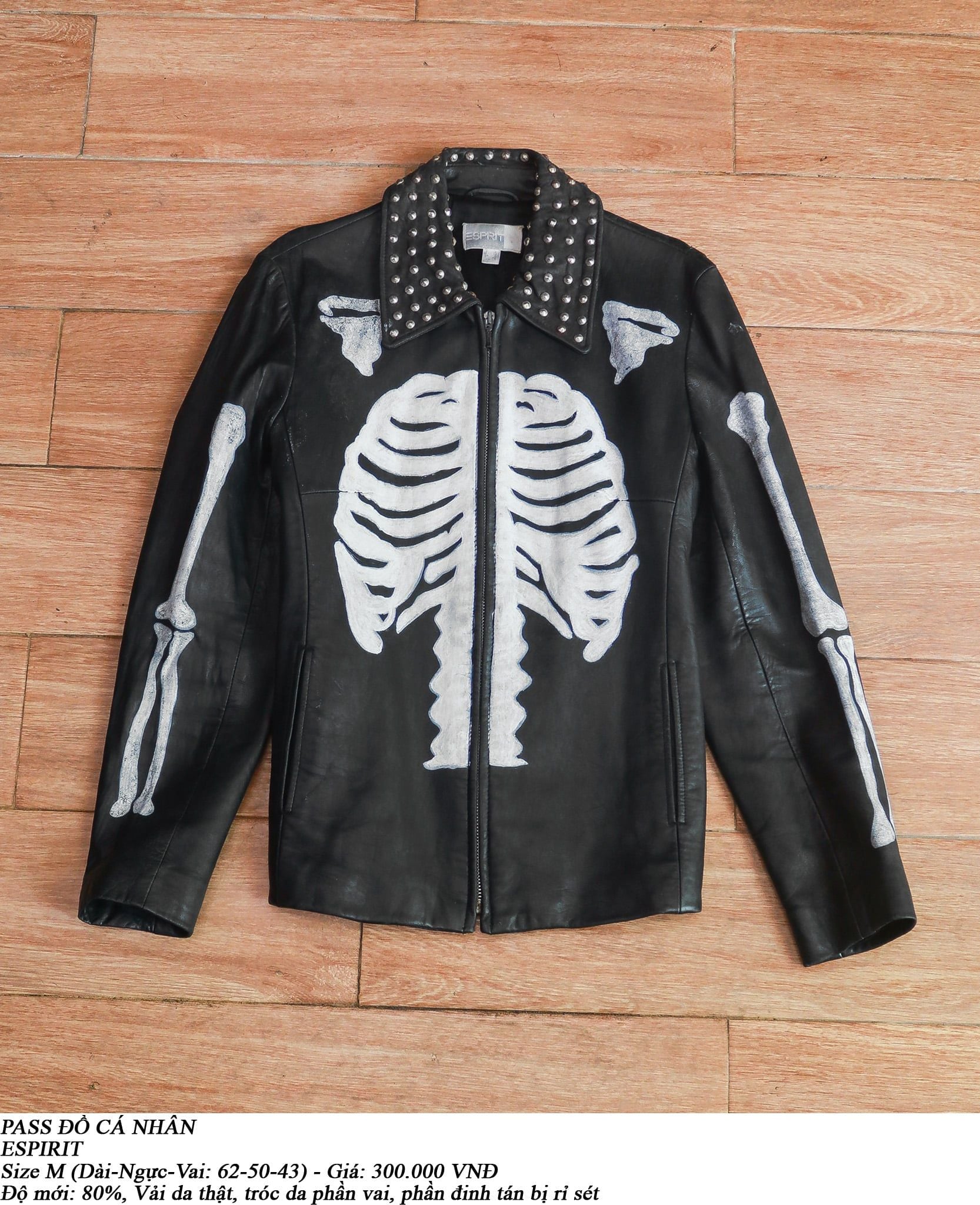  [PASS ĐỒ] - REAL LEATHER JACKET - ESPIRIT 