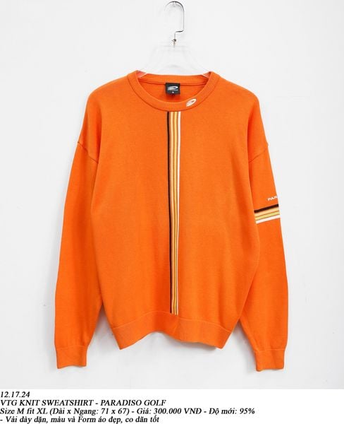  12.17.24 - VTG KNIT SWEATSHIRT - PARADISO GOLF 