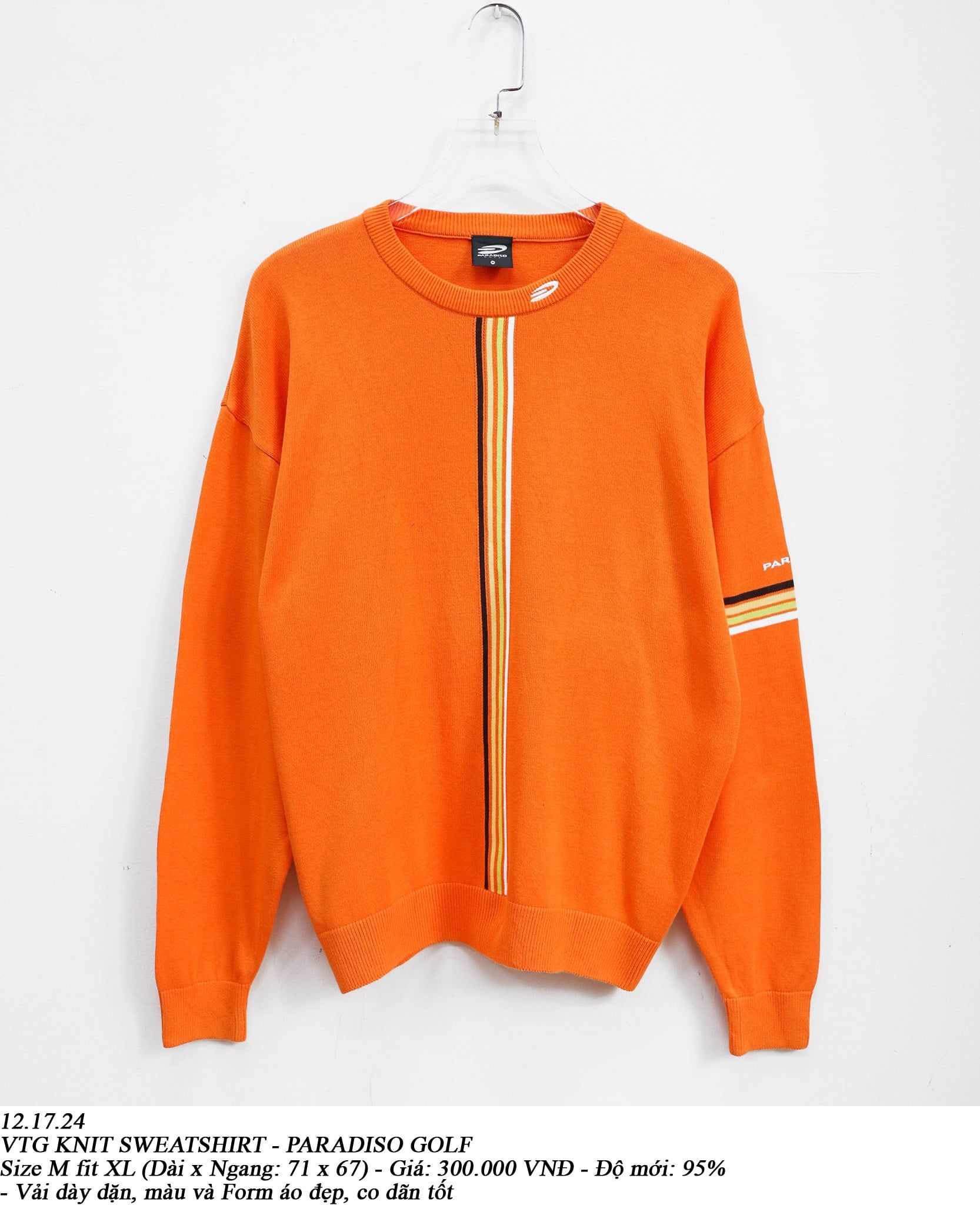  12.17.24 - VTG KNIT SWEATSHIRT - PARADISO GOLF 