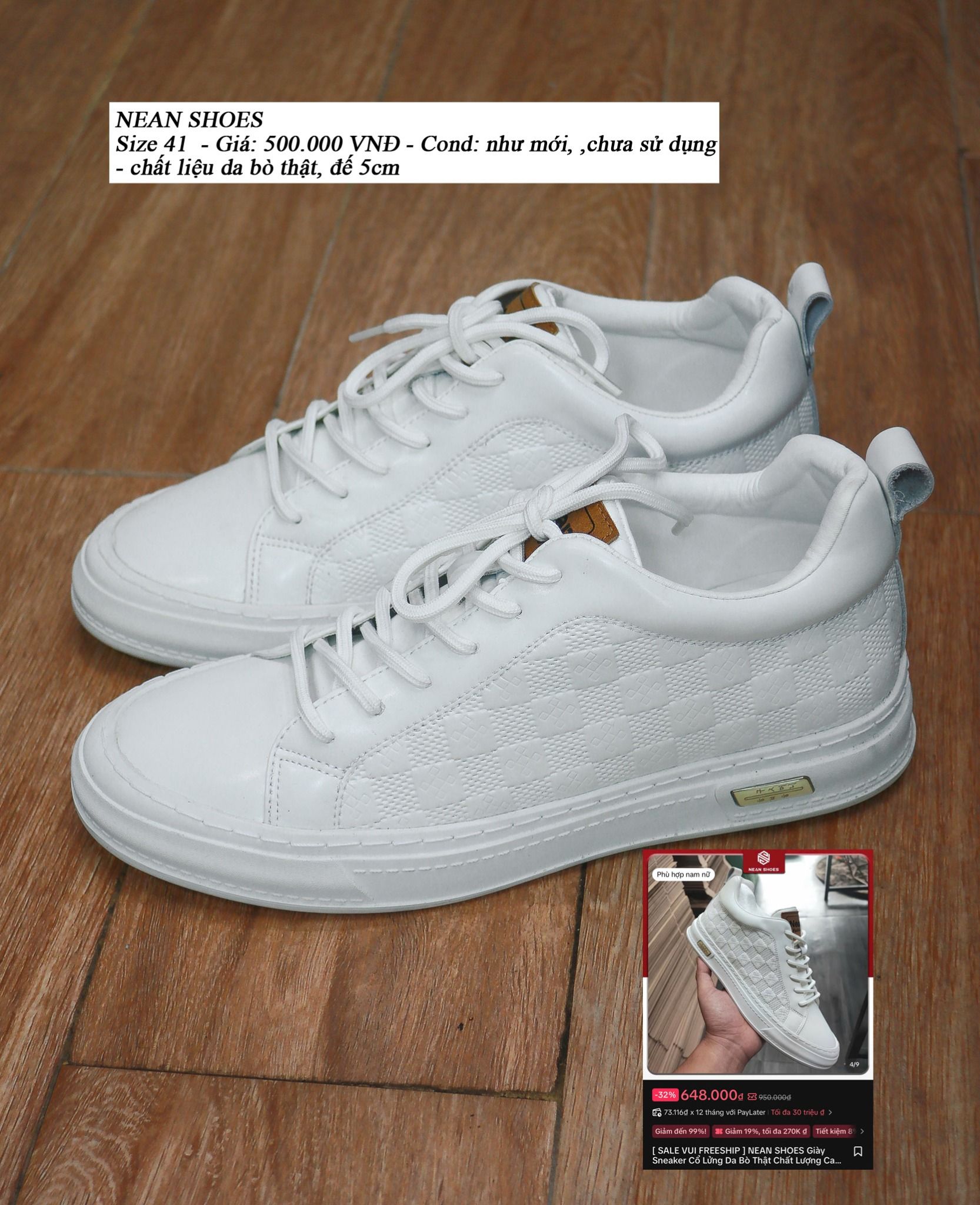  [PASS ĐỒ] - GIÀY THỂ THAO NEAN SHOES 