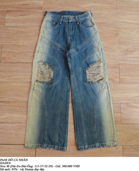  [PASS ĐỒ] - DENIM WIDE FIT PANTS - HADES 