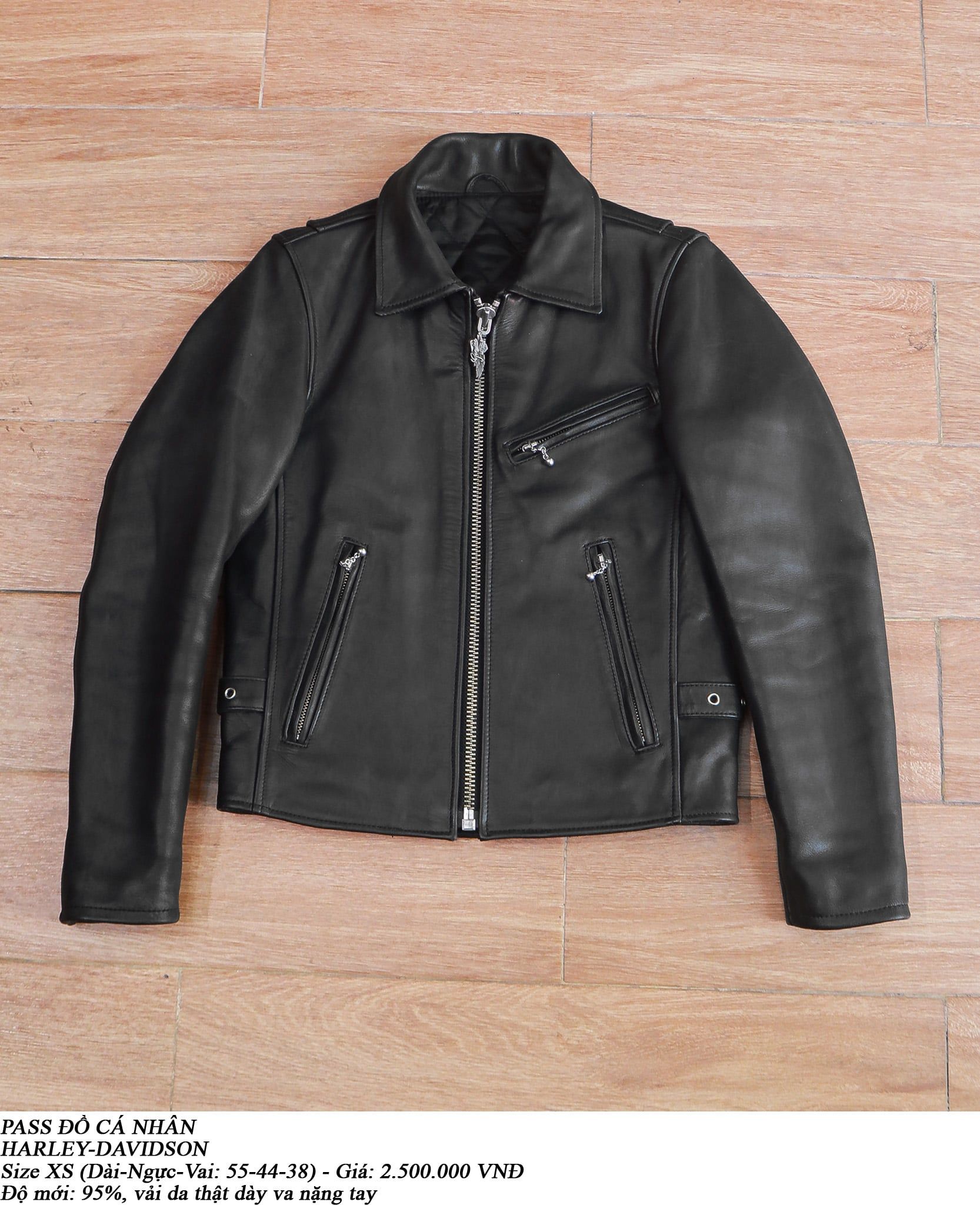  [PASS ĐỒ] - REAL LEATHER CROPPED JACKET - HARLEY-DAVIDSON 