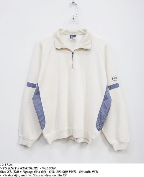  12.17.24 - VTG KNIT SWEATSHIRT - WILSON 
