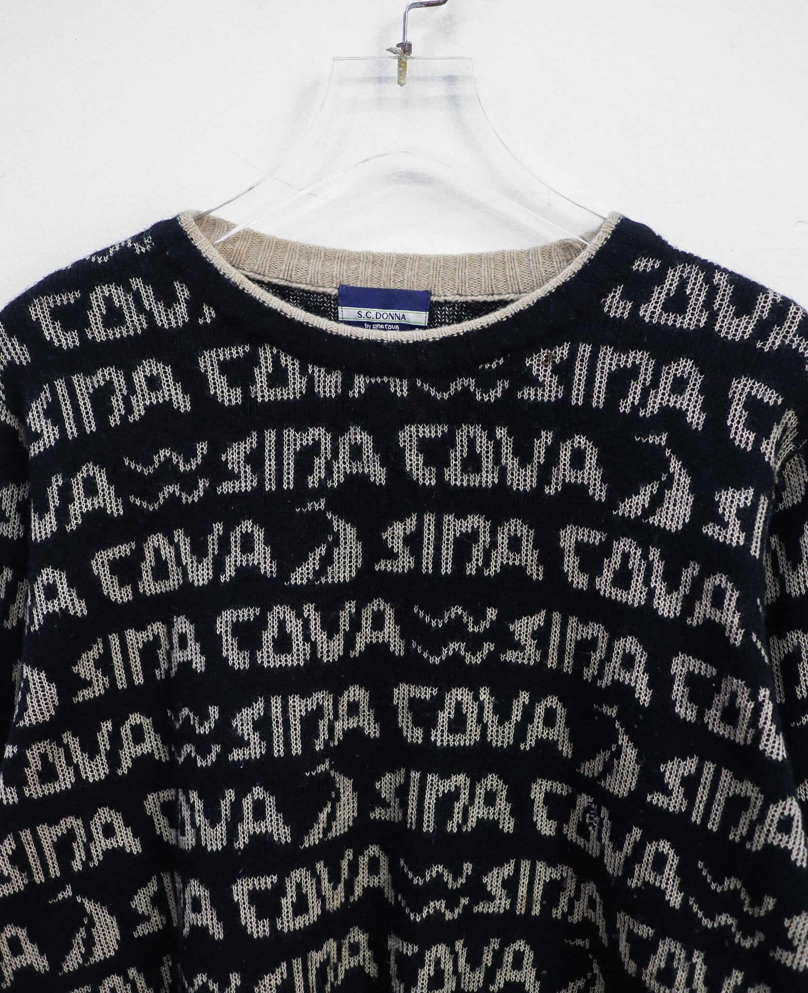  12.10.24 - VTG KNIT SWEATSHIRT - S.C DONNA by SINA COVA 