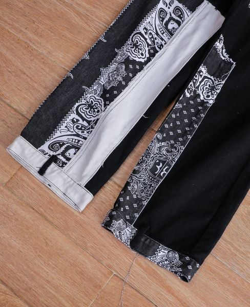  11.11.24 - VTG PATCHWORK DENIM PANTS - SHEIN 