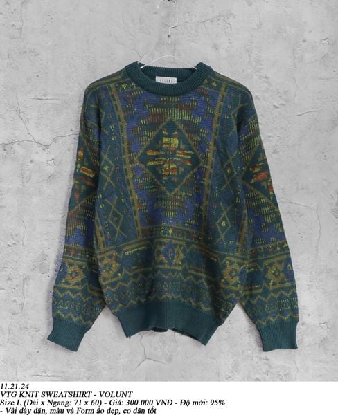  11.21.24 - VTG KNIT SWEATSHIRT - VOLUNT 