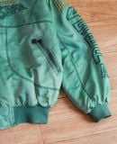  [PASS ĐỒ] - WASHED BOMBER JACKET - BLACK FIRE 90s 
