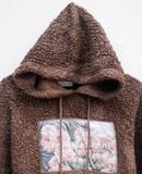  12.25.24 - VTG FAUX FUR PULLOVER HOODIE - LEAHMATIN 
