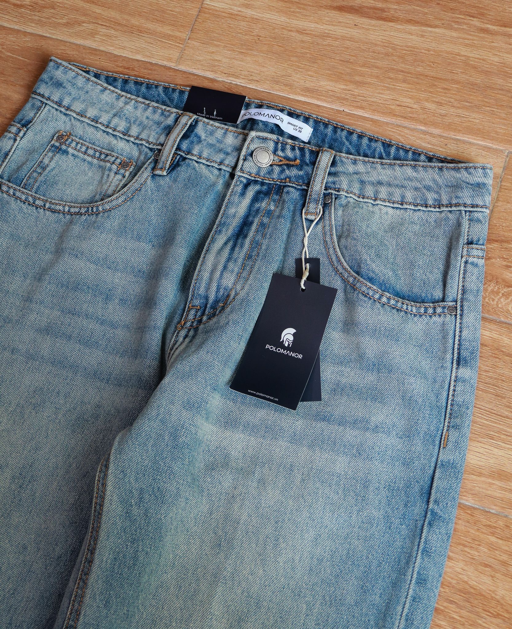  [PASS ĐỒ] - STRAIGHT FIT DENIM PANTS - POLOMANOR 