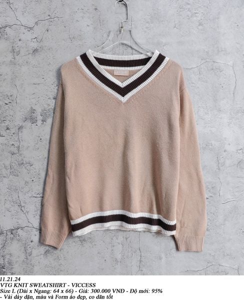  11.21.24 - VTG KNIT SWEATSHIRT - VICCESS 