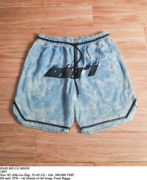  [PASS ĐỒ] - DENIM BASKETBALL SHORT - 1807 