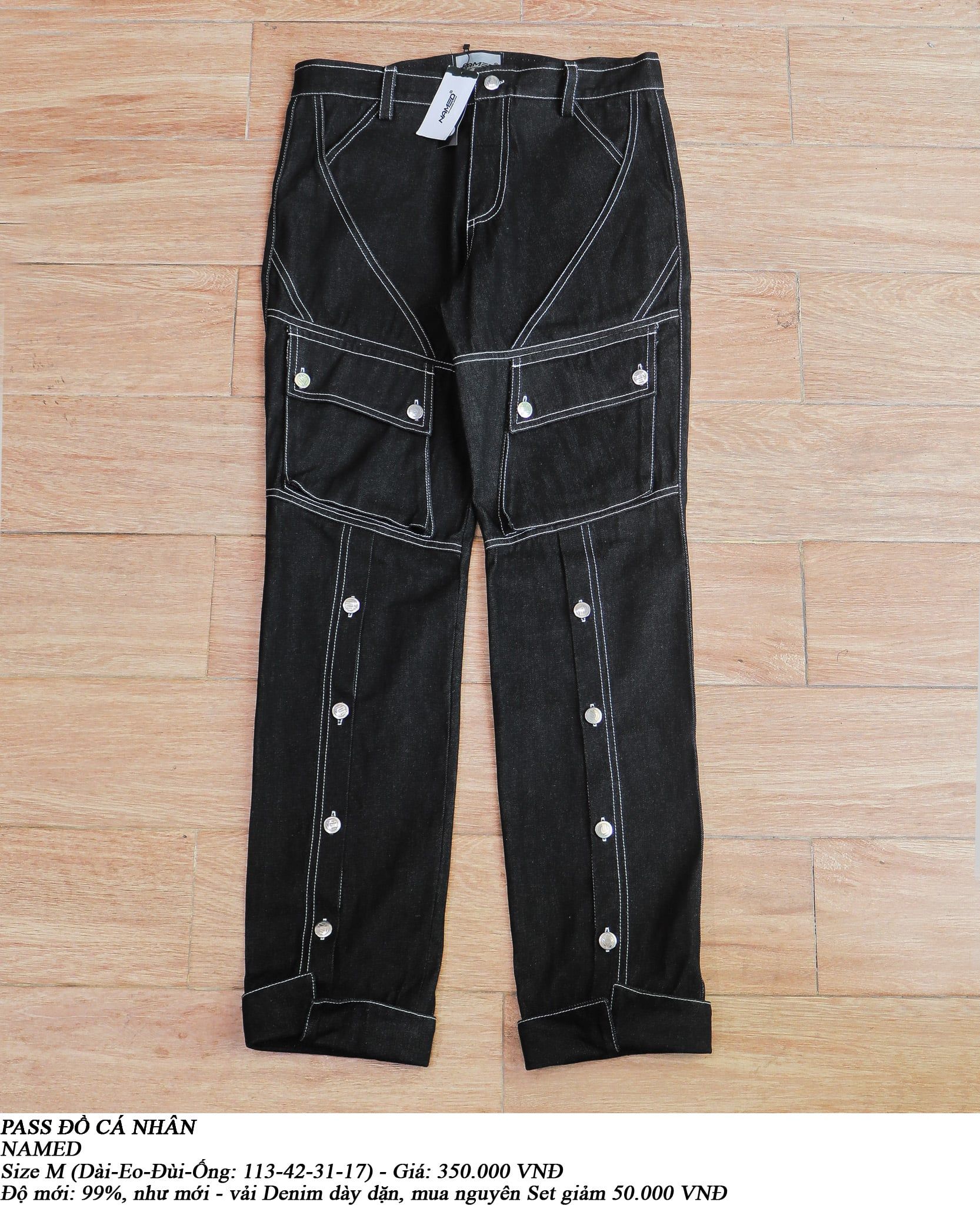  [PASS ĐỒ] - DENIM CARGO PANTS - NAMED 