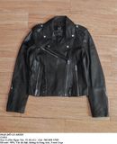  [PASS ĐỒ] - REAL LEATHER BIKER JACKET - ZARA 