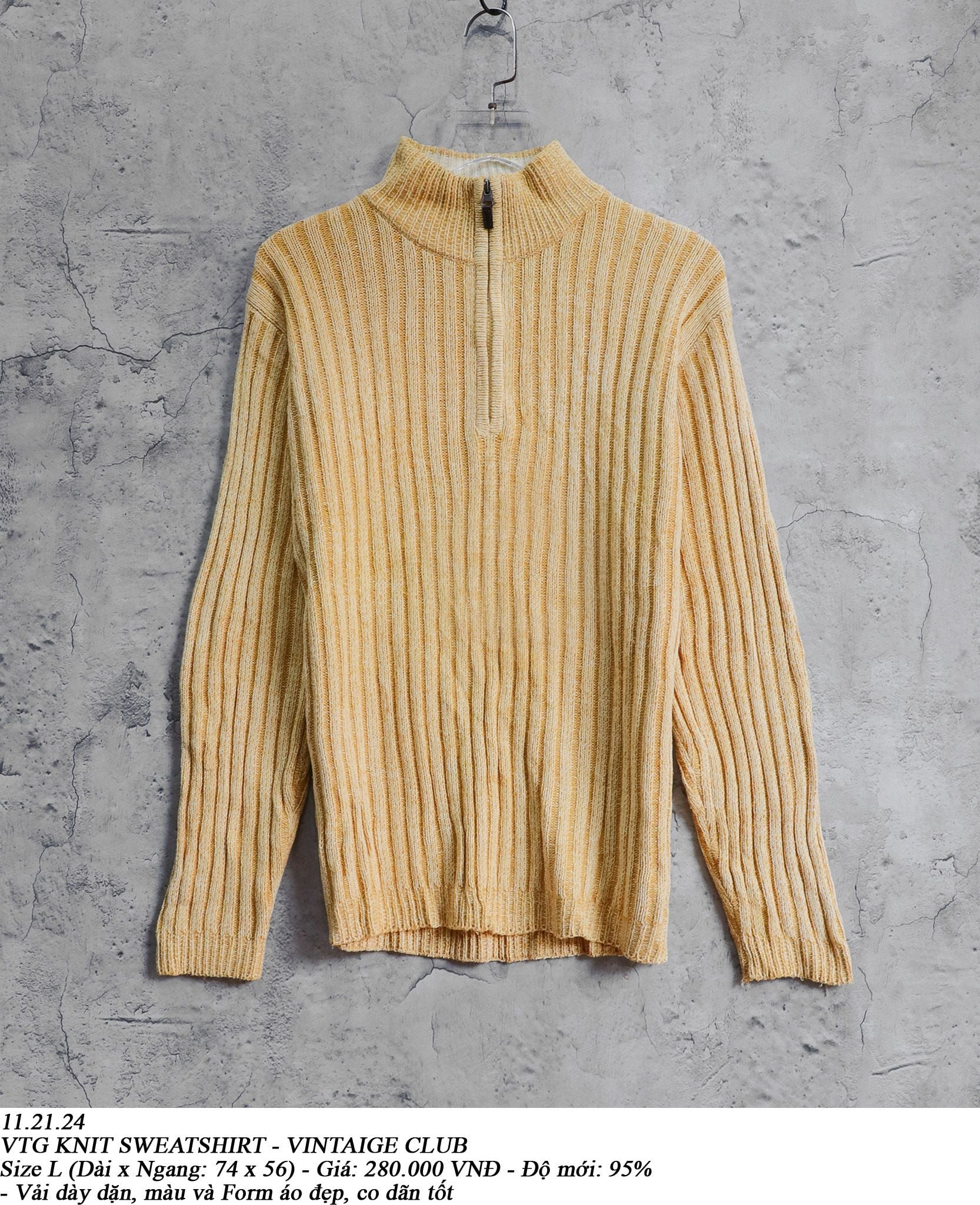  11.21.24 - VTG KNIT SWEATSHIRT - VINTAIGE CLUB 