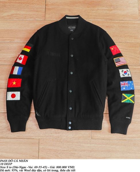  [PASS ĐỒ] - WOOL VARSTITY JACKET - 10 DEEP 