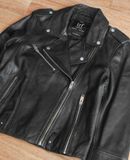  [PASS ĐỒ] - REAL LEATHER BIKER JACKET - ZARA 