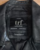  [PASS ĐỒ] - REAL LEATHER BIKER JACKET - ZARA 