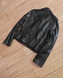  [PASS ĐỒ] - REAL LEATHER BIKER JACKET - ZARA 