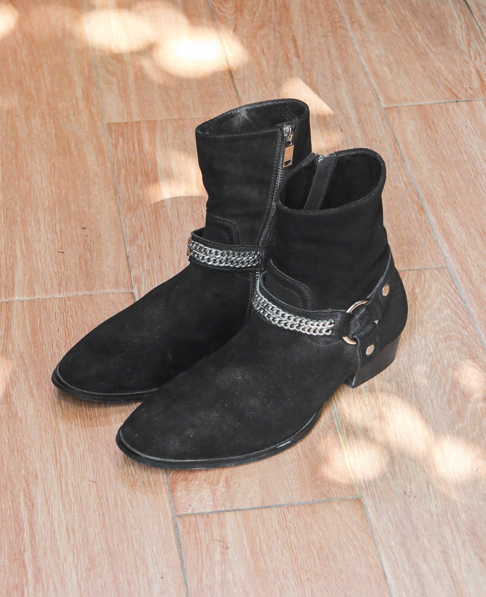  [PASS ĐỒ] - GIÀY ZIP BOOT DA LỘN 