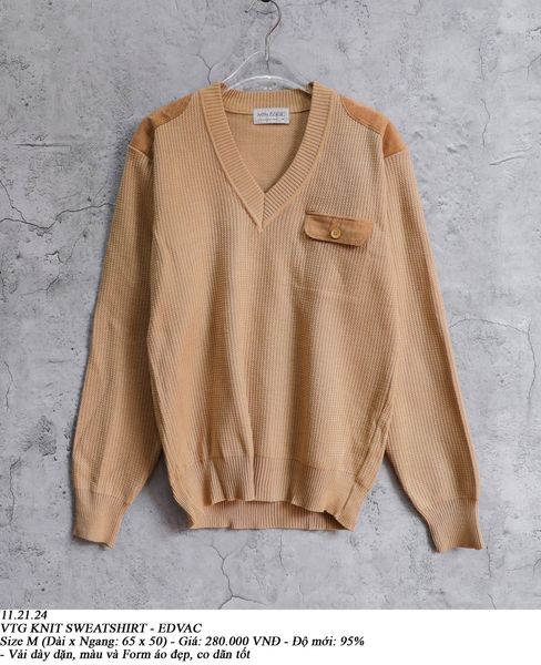  11.21.24 - VTG KNIT SWEATSHIRT - EDVAC 