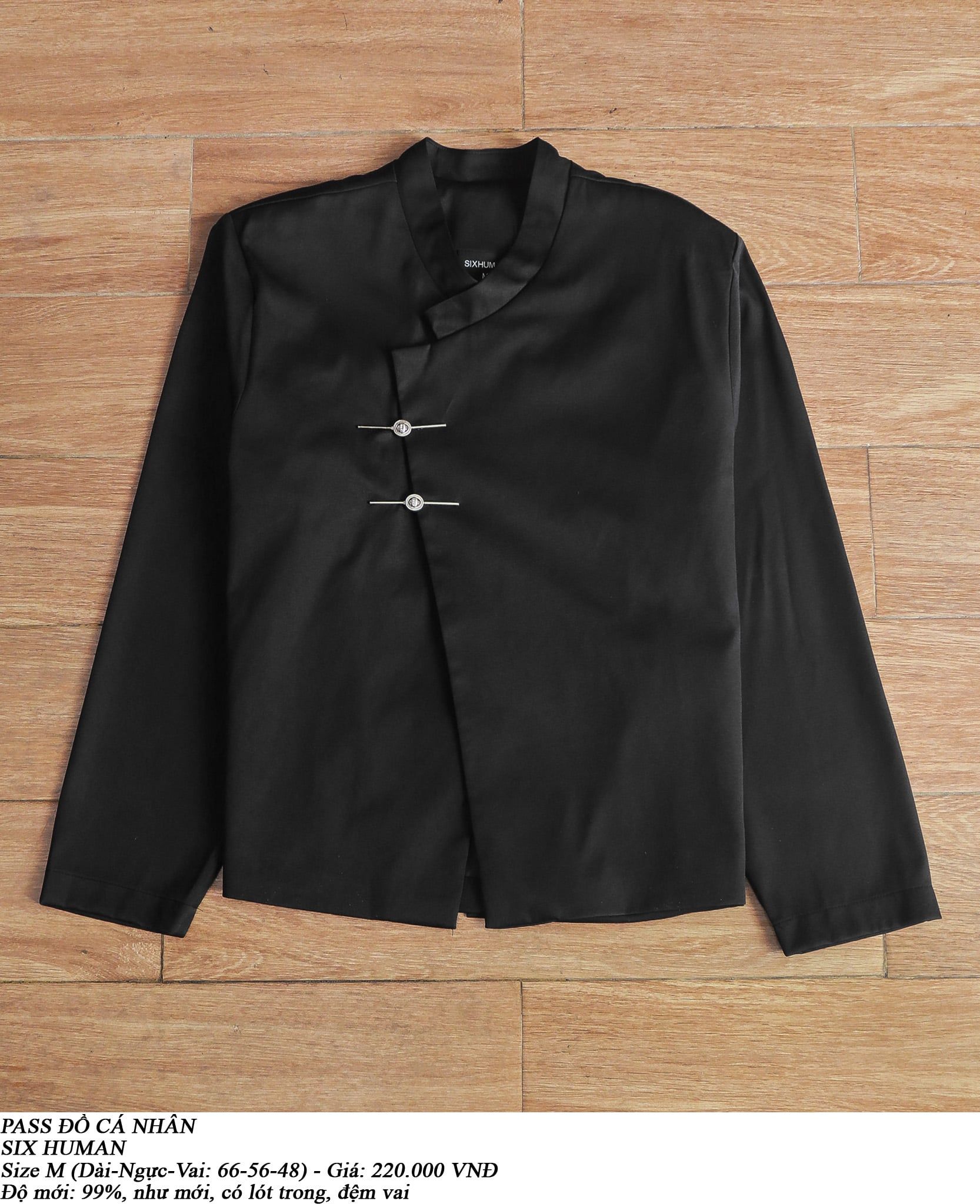  [PASS ĐỒ] - MANDARIN COLLAR JACKET - SIX HUMAN 