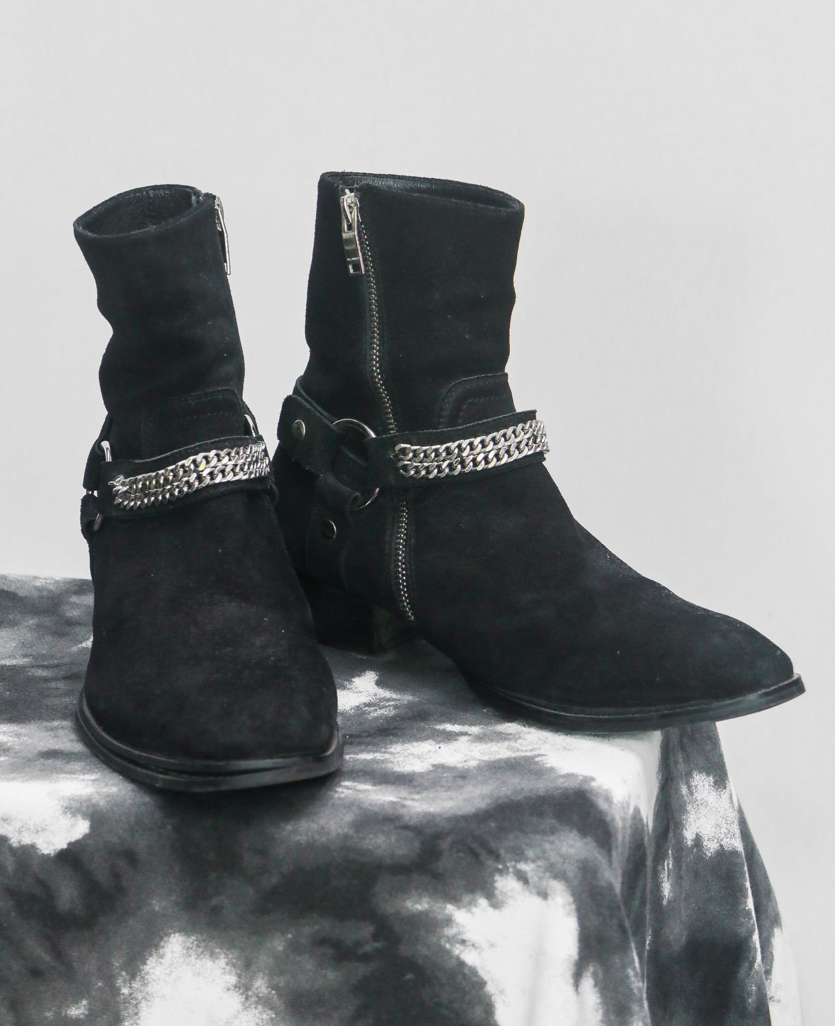  [PASS ĐỒ] - GIÀY ZIP BOOT DA LỘN 