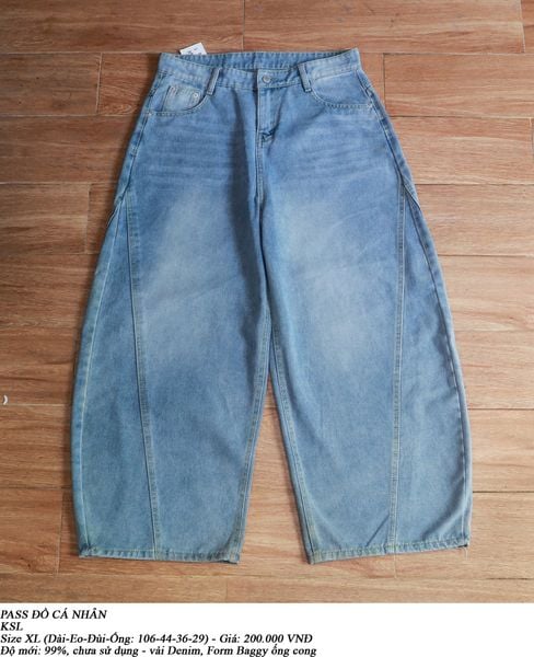  [PASS ĐỒ] - BAGGY DENIM PANTS - KSL 