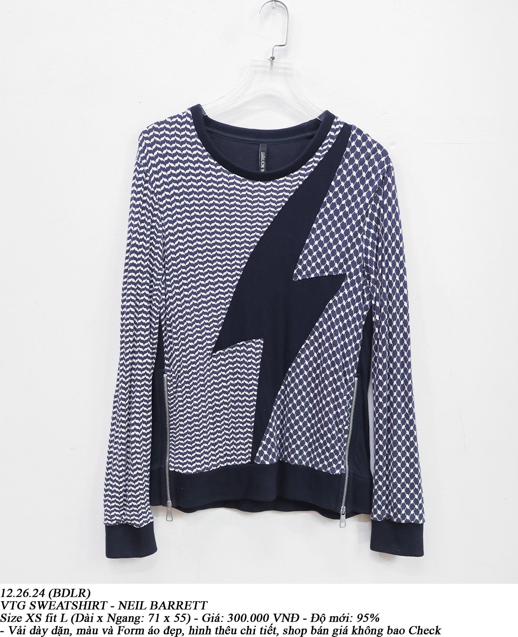  12.26.24 - VTG SWEATSHIRT - NEIL BARRETT 
