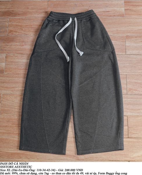  [PASS ĐỒ] - BAGGY SWEAT PANTS - SSSTORE AESTHETIC 