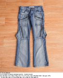  11.18.24 - VTG PUNK FLARED DENIM PANTS - TANK JEANS 