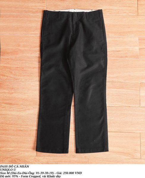  [PASS ĐỒ] - TWILL CROPPED PANTS - UNIQLO U 