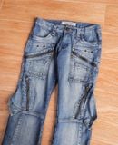  11.18.24 - VTG PUNK FLARED DENIM PANTS - TANK JEANS 