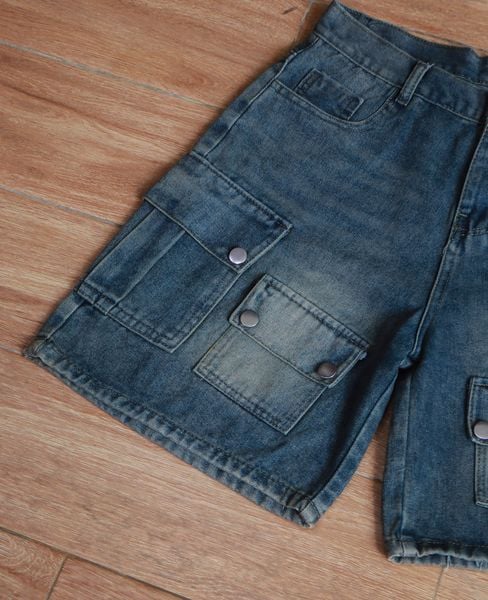  [PASS ĐỒ] - DENIM CARGO SHORT - GAVER STUDIO 